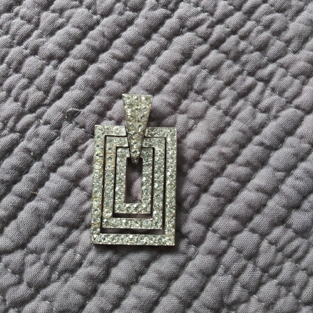 Beautiful Siver and Rinestone Pendant